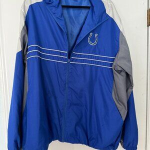 Vintage Reebok NFL Indianapolis Colts Windbreaker Jacket XL Blue
